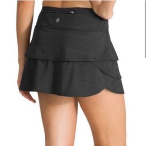 Athleta Black Swagger Tiered Skort